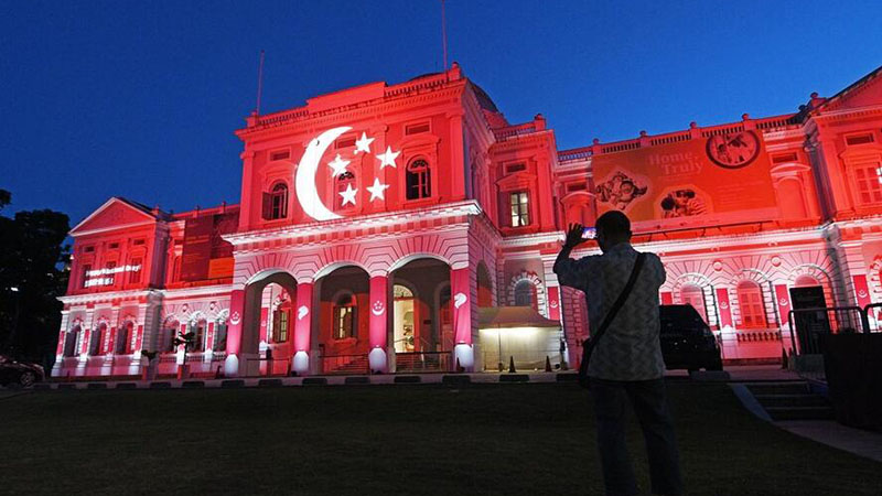 Singapur veranstaltet Lichtshow zum 56. Jahrestag der Unabhängigkeit