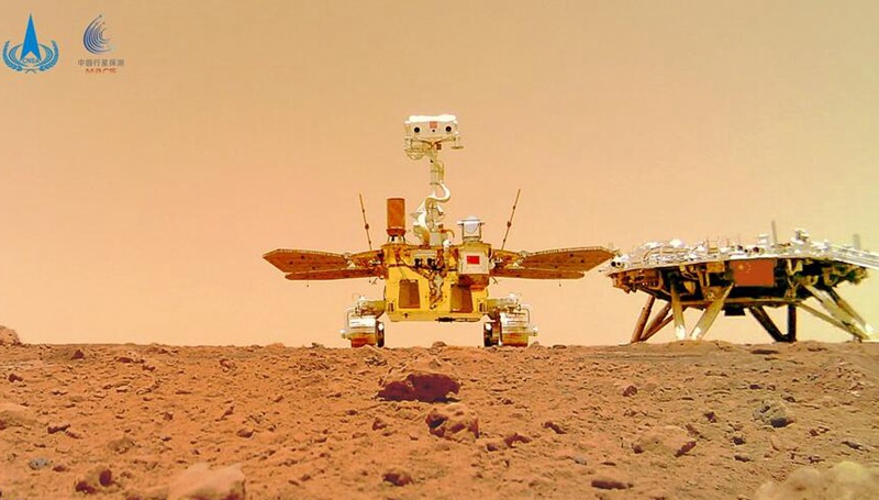 Chinas Mars-Rover legt mehr als einen Kilometer auf dem roten Planeten zurück