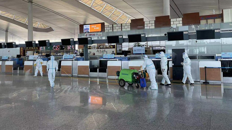 Flughafen Nanjing in China öffnet nach Schließung wegen COVID-19 wieder