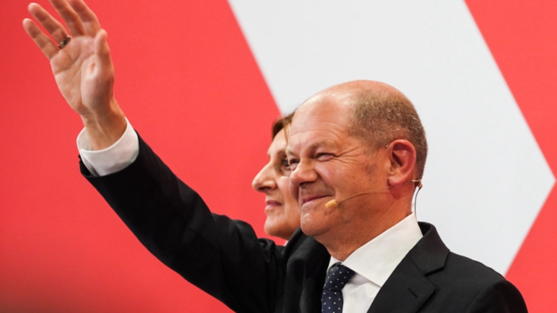 SPD führt knapp bei Bundestagswahl: Hochrechnung