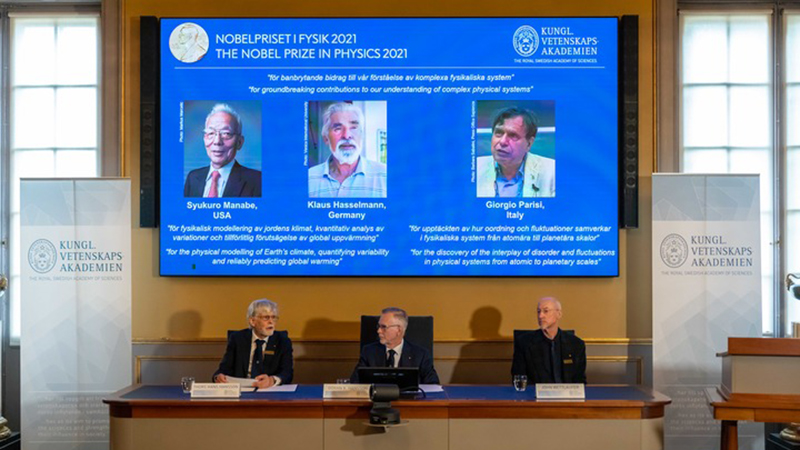 Fotoreportage: Drei Wissenschaftler teilen sich Nobelpreis für Physik 2021