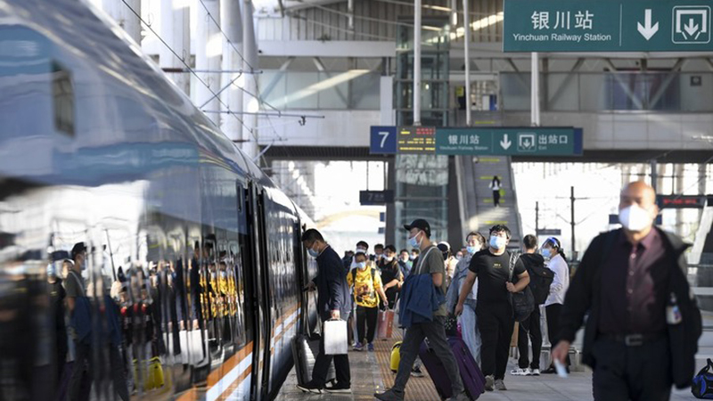 China erwartet am Mittwoch ein Passagieraufkommen im Bahnverkehr von 11,55 Millionen