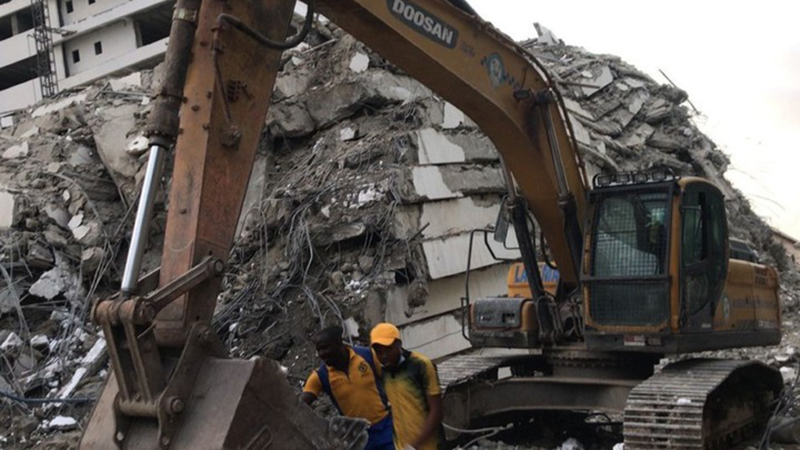 SPOT NEWS: Mindestens vier Tote bei Hochhaus-Einsturz in Nigeria