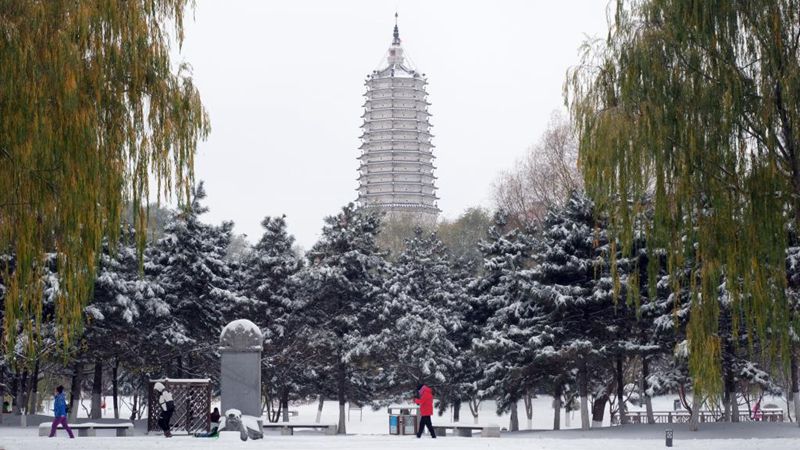 Schneesturm bringt Rekordschneefall in Nordostchinas Shenyang