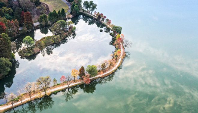 In Bildern: Der Qianhu-See im chinesischen Nanjing