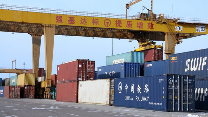 Chinas größter Grenzbahnhof verzeichnet Zunahme an China-Europa-Güterzügen