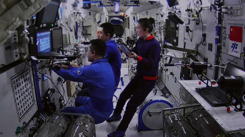 Shenzhou-13-Besatzung schließt Test zum Andocken des Frachtraumschiffs an die Raumstation ab