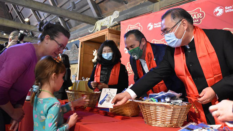 San Diego Zoo Safari Park startet erste chinesische Neujahrsfeier
