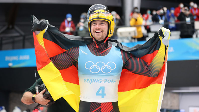 (BEIJING2022) Fotoreportage: Rennrodler Ludwig gewinnt erstes deutsches Gold bei Beijing 2022