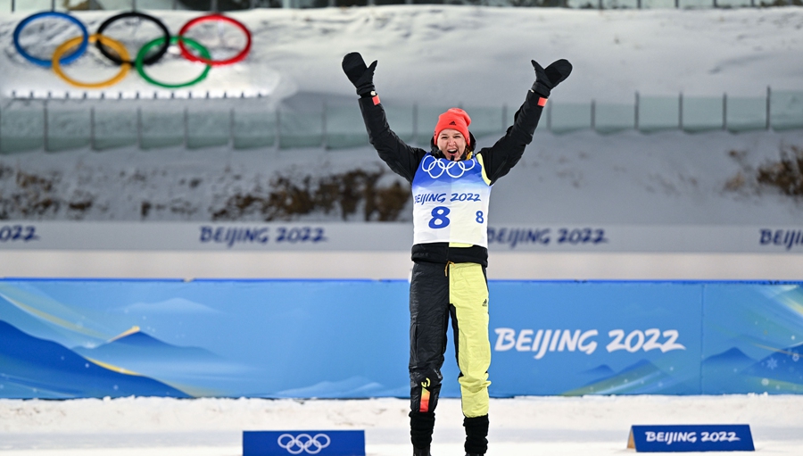 (BEIJING 2022) Fotoreportage: Biathletin Denise Herrmann gewinnt zweites deutsches Gold bei Olympia im Einzelrennen
