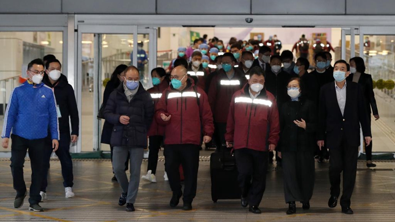 Chinesisches Festland entsendet medizinisches Team zur Unterstützung der COVID-19-Bekämpfung in Hongkong