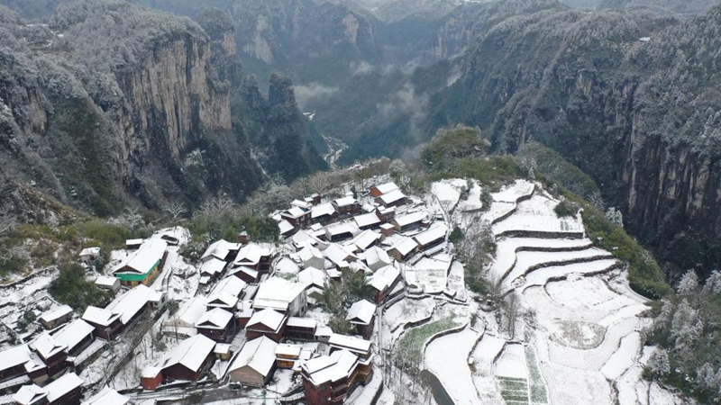 Schneelandschaft in China