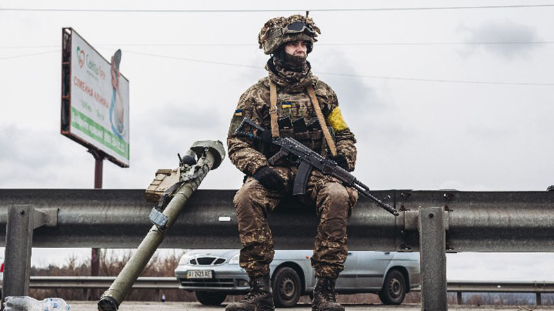 Fotoreportage: Ukrainische Soldaten in Irpin