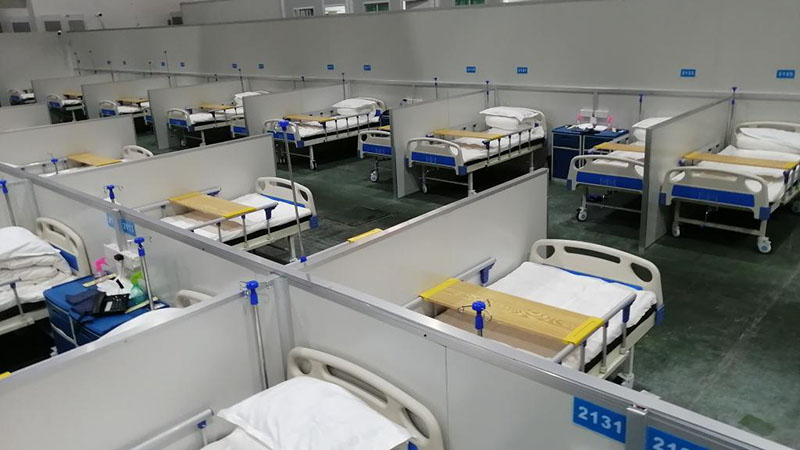 Provisorisches Krankenhaus im Internationalen Konferenz- und Ausstellungszentrum Changchun in Betrieb genommen