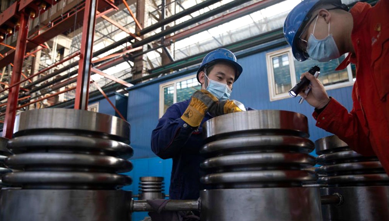Unternehmen im verarbeitenden Gewerbe in Harbin fördern ihre Produktion mit Maßnahmen gegen COVID-19