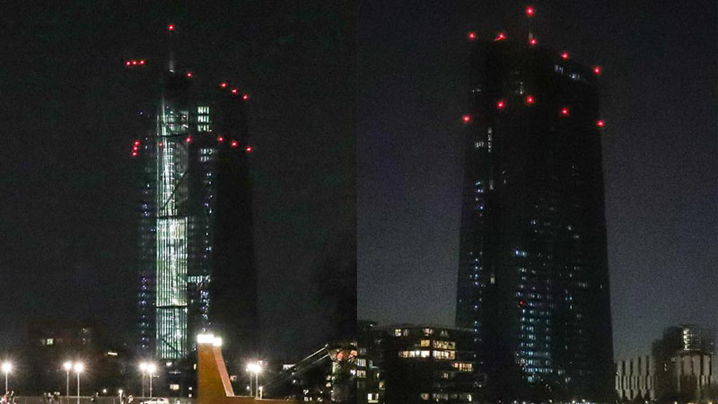 In Bildern: Jährliche Earth Hour-Veranstaltung in Frankfurt