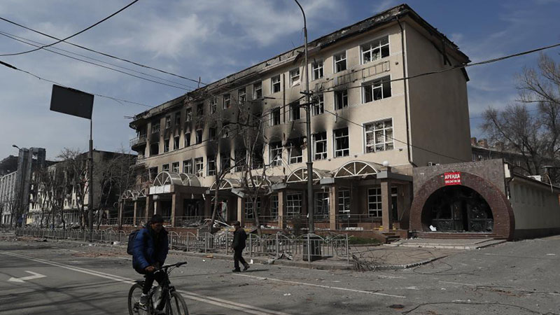 In Bildern: Alltag der Menschen in Mariupol inmitten des Konflikts zwischen Russland und der Ukraine