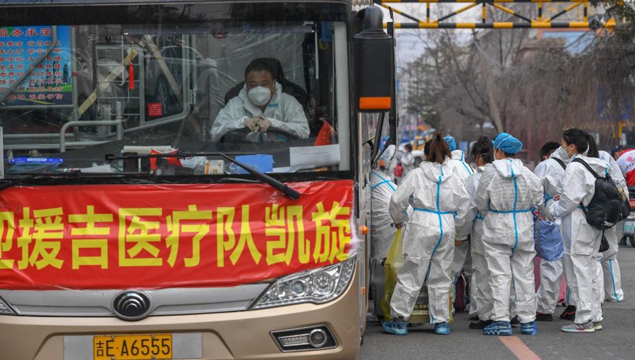 Medizinische Teams verlassen Stadt Jilin nach Abschluss ihrer Arbeit