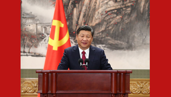 Xi präsentiert die neuen zentralen Führungen der KPCh