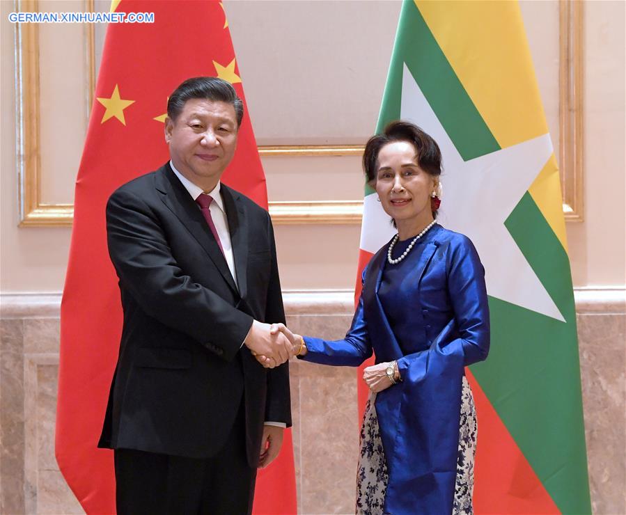 MYANMAR-NAY PYI TAW-CHINA-XI JINPING-STATE COUNSELLOR-MEETING 